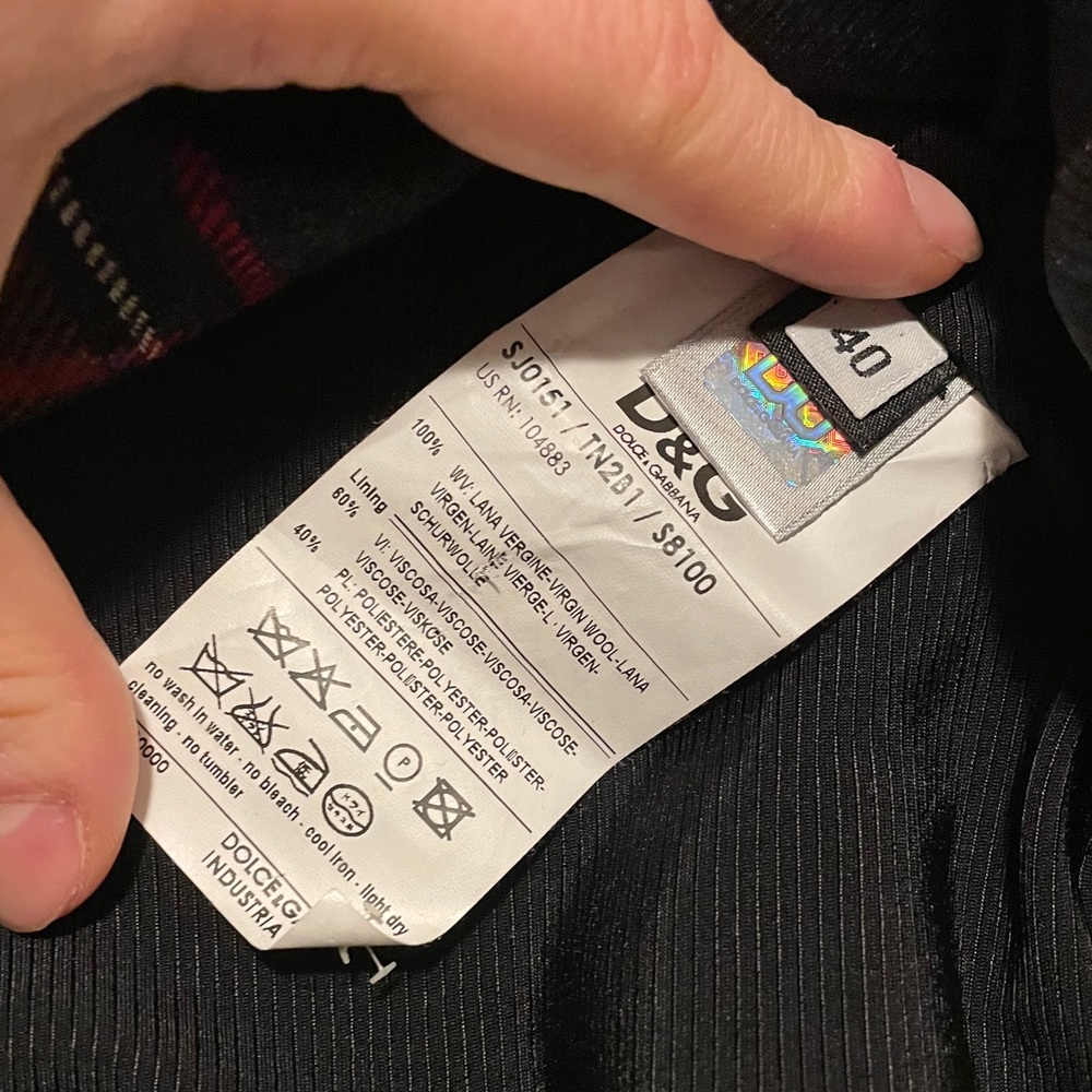 XXXX SOLD XXXX Dolce & Gabbana Wool Plaid Blazer - Picture 8 of 12